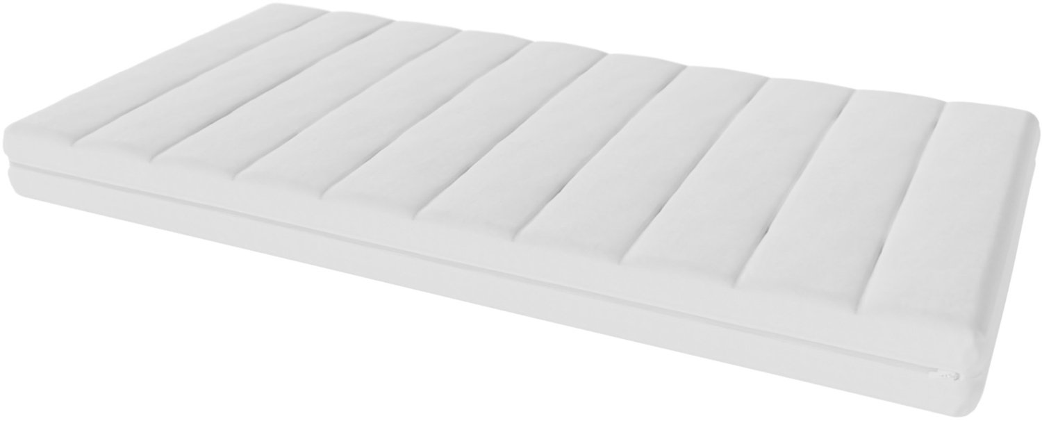Toros Bedden Babymatras 80x160 – Hybride Ondersteuning – Ademend – Wasbare Overtrek – Wit