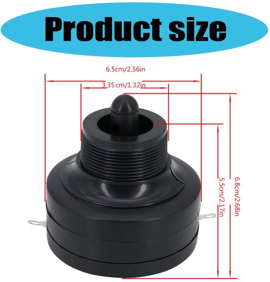 Piëzo-elektrische hifi-luidspreker 150 W - 8 ohm - tweeter-driver - verbeterde muziekervaring - m-winkel — afbeelding 4