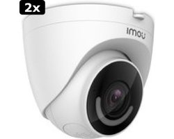 2x Imou-camera met IP-aansluiting - Domevorm - Geschikt voor gebruik buitenshuis - Full HD (1080p)