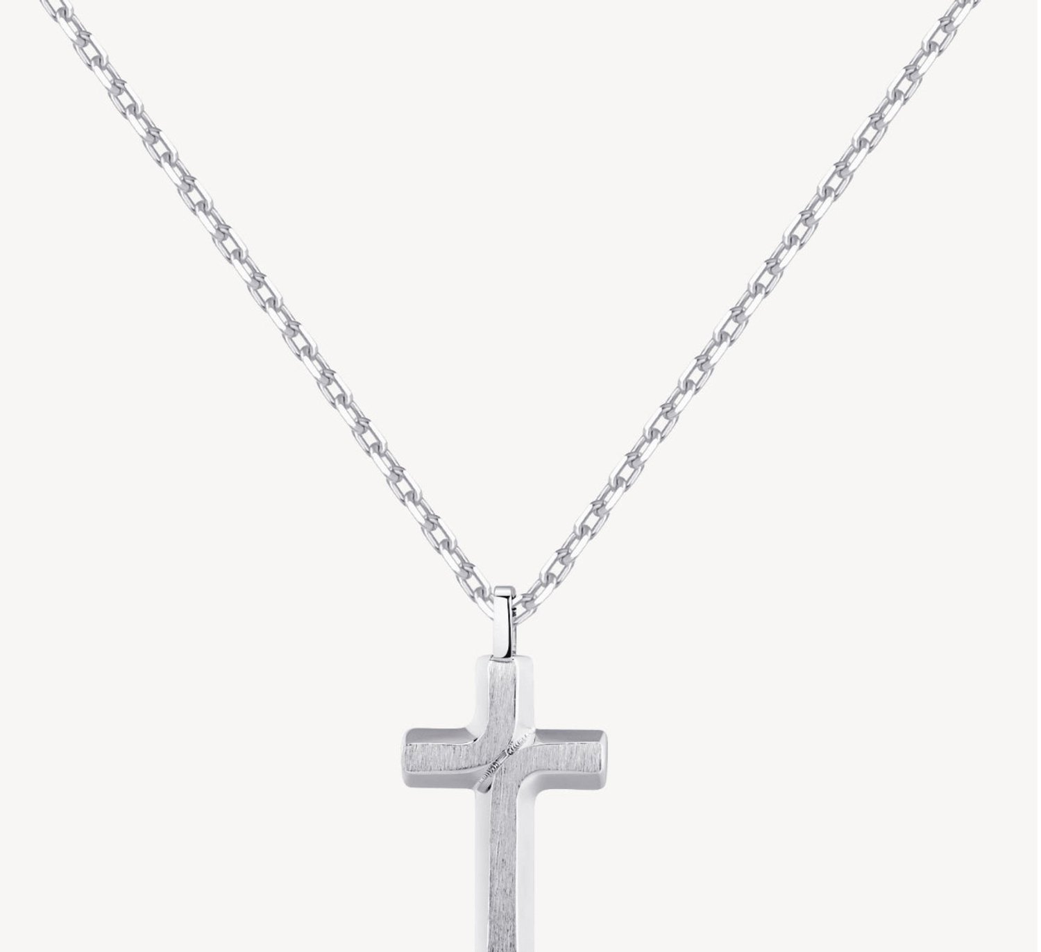 BROSWAY BACKLINER BBC04 STAINLESS STEEL KRUIS KETTING 1 STUK