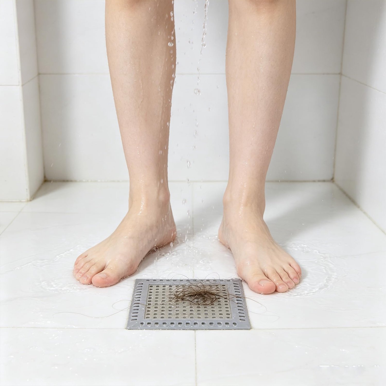 Haarvanger Doucheafvoer - Afvoerzeef met Haarfilter - Roestvrij - Voor Douche, Badkamer en Vloer - Set van 2