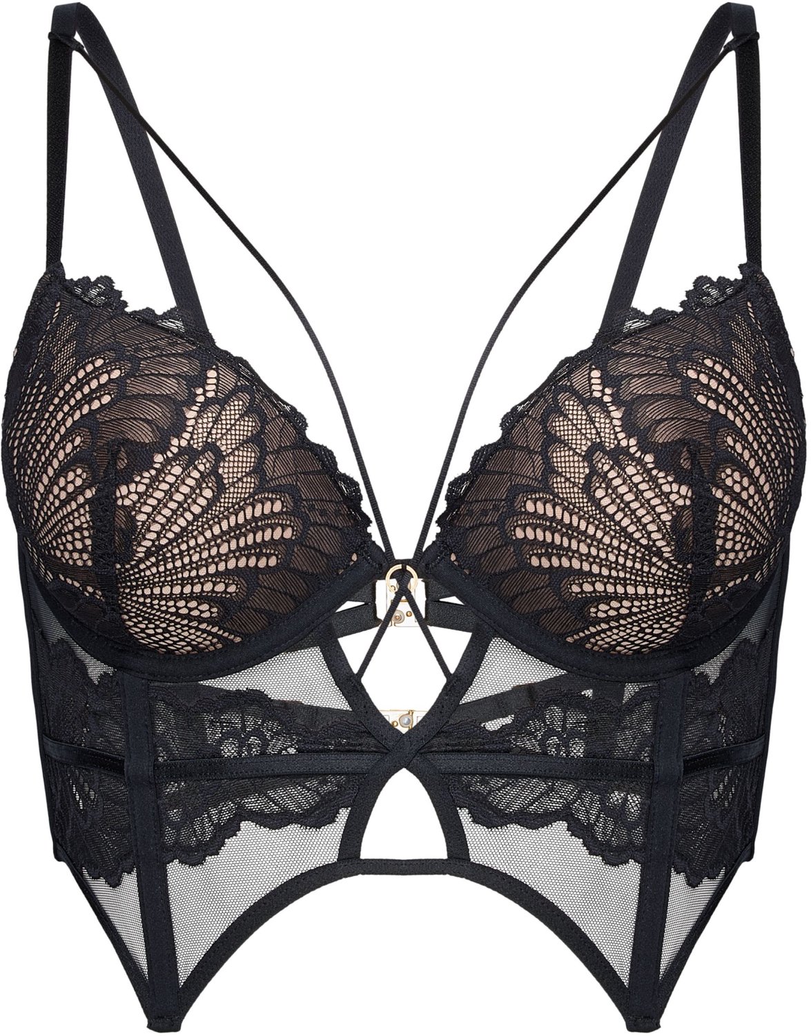 ESOTIQ Sonia - Bustierbeha - Push-up - Zwart