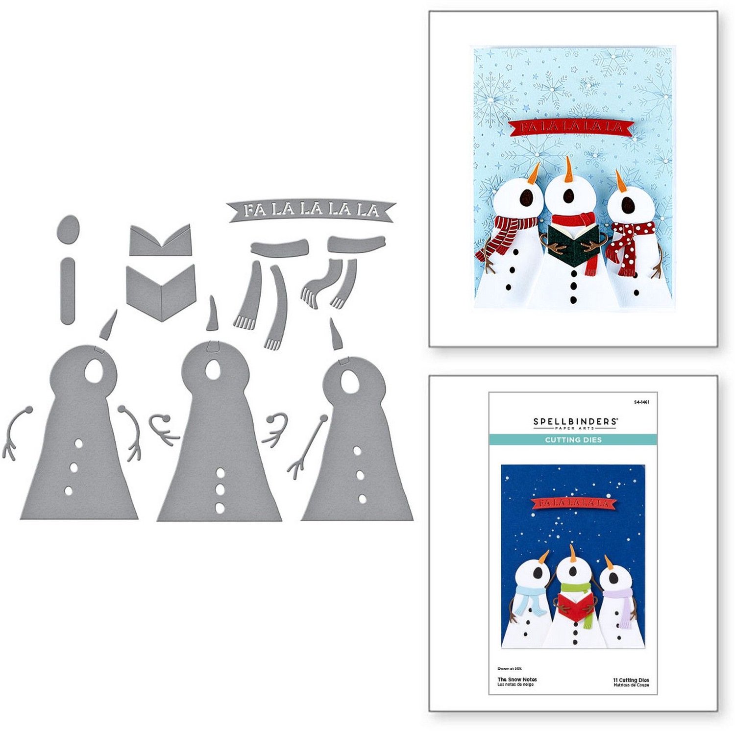 Spellbinders Snijmallen - The Snow Notes - 11 st.
