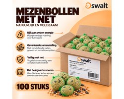 Oswalt Mezenbollen Met Net - Tuinvogels - Vetbollen - 100 Stuks