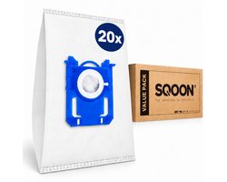 SQOON® Stofzuigerzakken - 20 Stuks + Filter - Geschikt voor Philips, S-Bag, AEG, Electrolux, Tornado & Zanussi - PH99, FC8021/03, FC8021/05 - o.a. AEG VX4, VX6, VX8