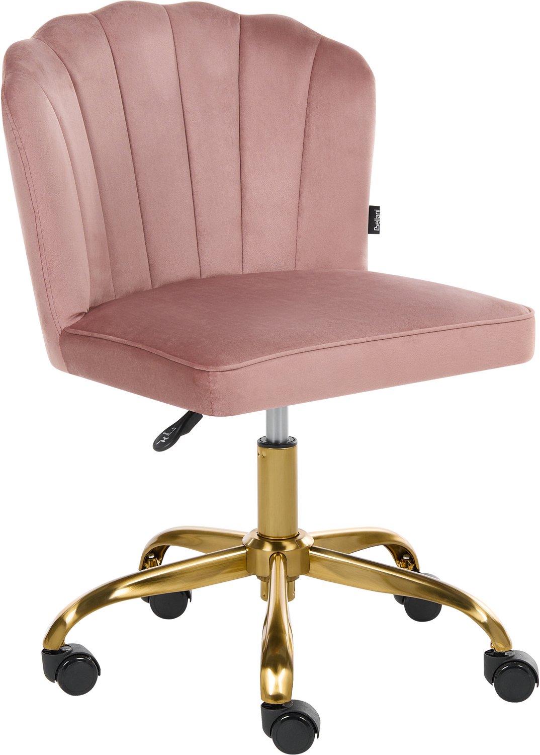 Beliani VALTICELLO - Bureaustoel - Roze - Fluweel