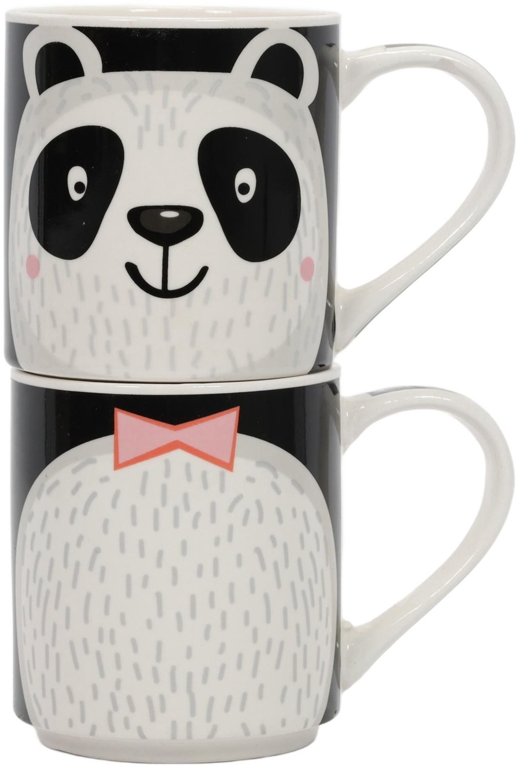 Siaki - Cadeauset: 2 porseleinen mokken voor kinderen, 2 x 265 ml