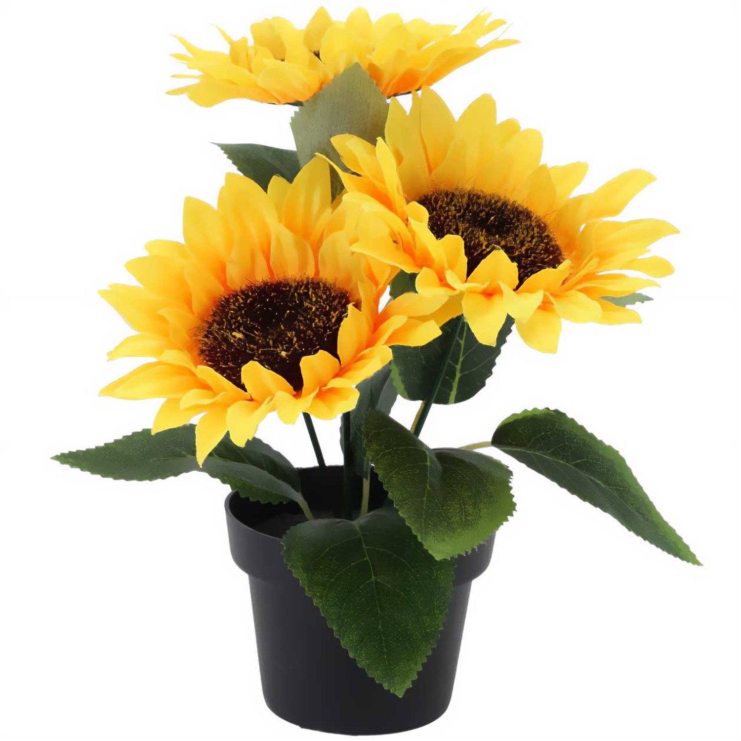 Pro Garden ProGarden - Kunstplant zonnebloem, 20 cm Geel