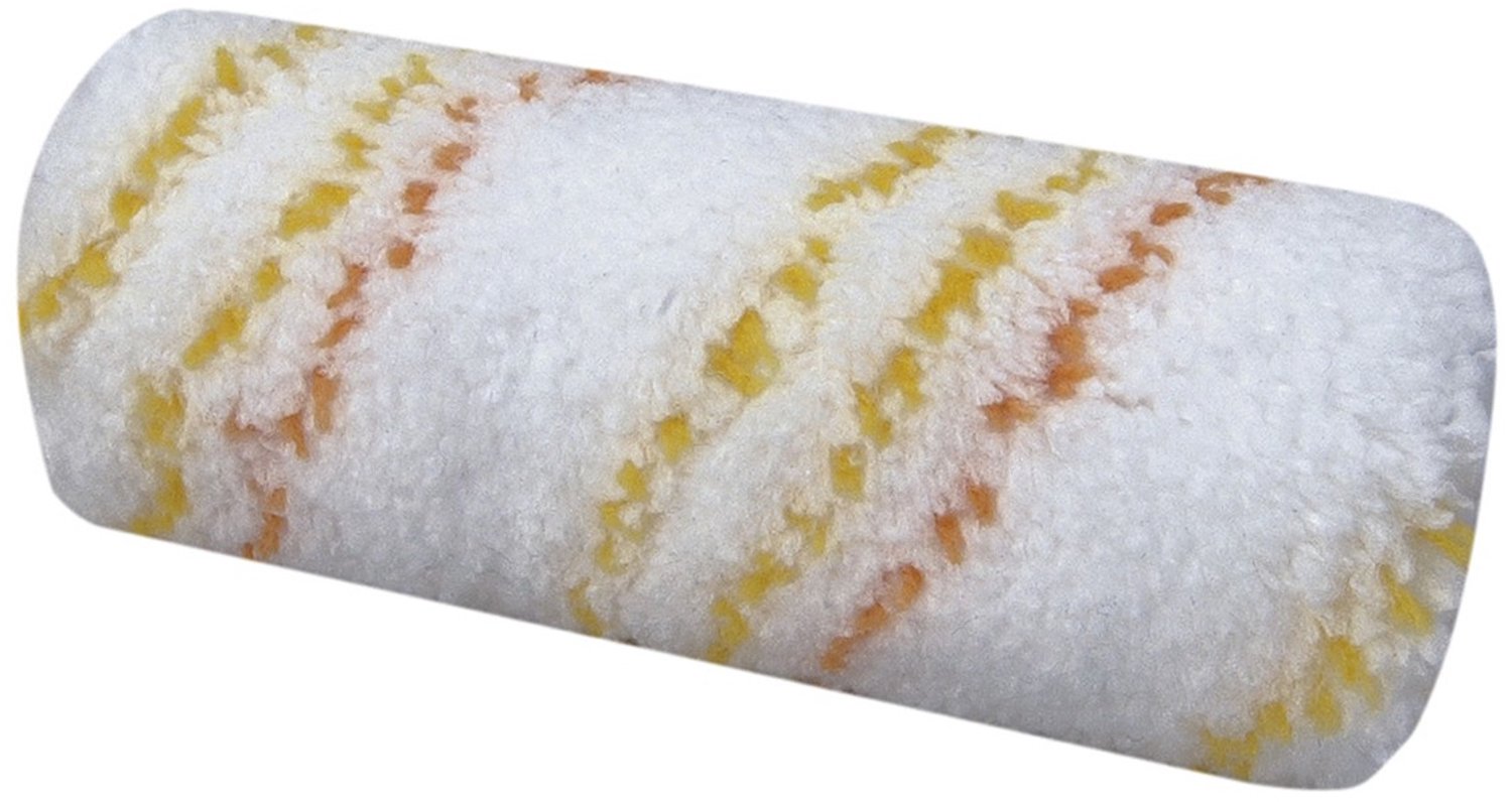 Friess Verfroller Klein - Dubbeldik - Microstreif - 9 mm Vacht - 12 cm - Rollerkern Ø 32 mm - 100% Microvezel - Bestand Tegen Oplosmiddelen - Voor Water- en Oplosmiddelbasis Lakken