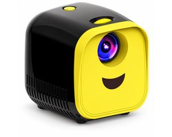Elementkey PiX Mini Beamer – Draagbare Projector – 1080P Full HD Ondersteuning – Ingebouwde Speaker – HDMI/USB – Geel/Zwart