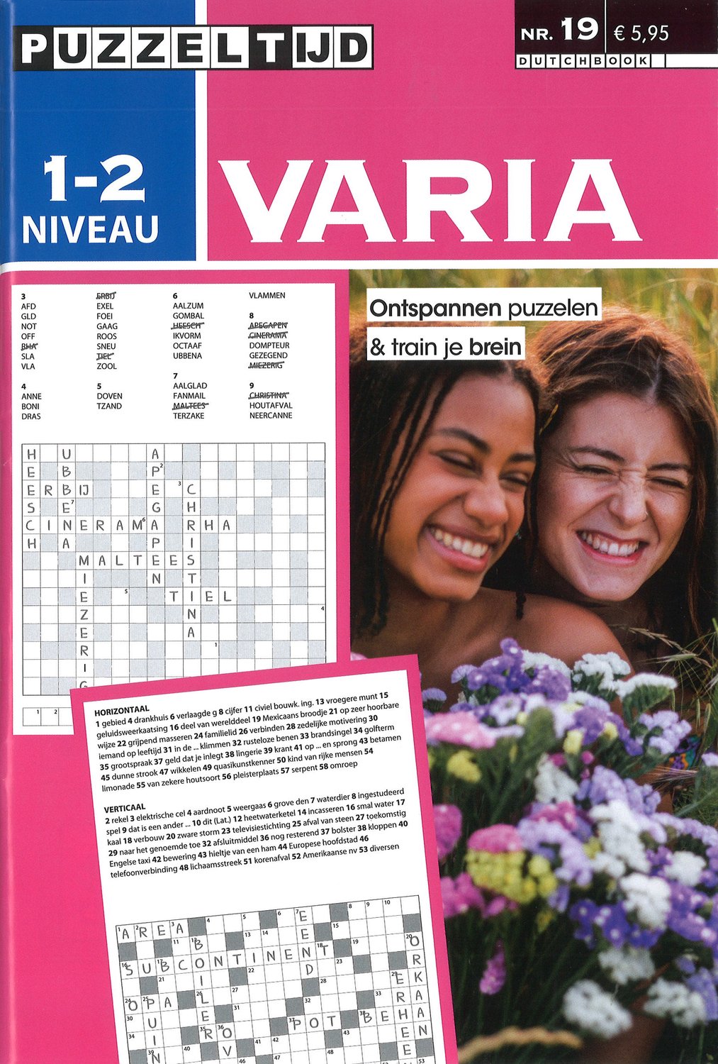 Puzzeltijd Varia Puzzelboek – Niveau 1-2 Sterren – 96 Pagina’s
