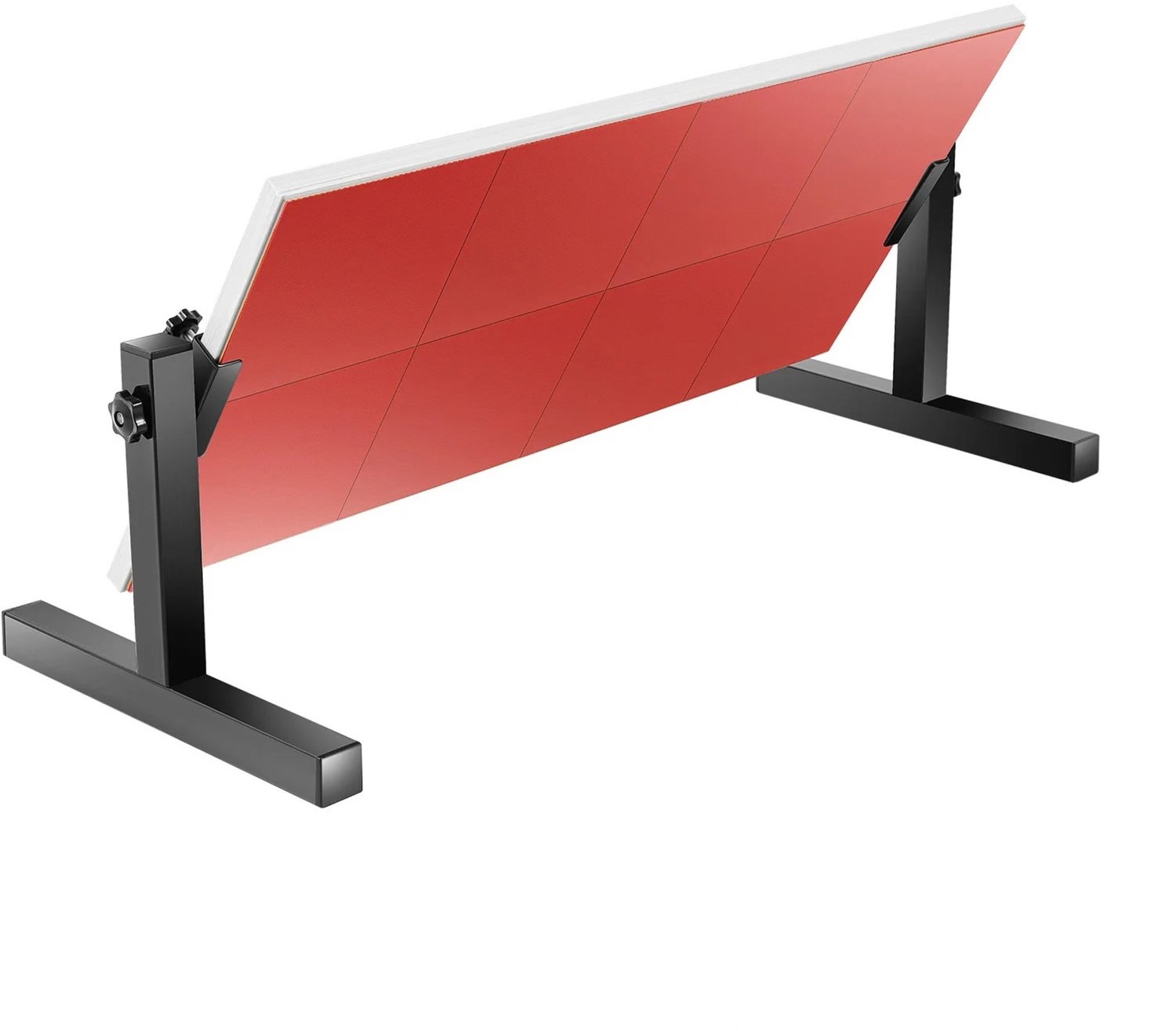 Noventra Tafeltennis Rebound Board – Reboundbord voor Zelfstandig Trainen – Pingpong Retourbord – Tafeltennis Trainer – 360° Verstelbaar – Realistische Terugkaatsing – Rood/Zwart