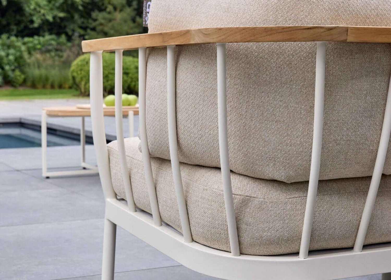 Apple Bee Condor Chaise de jardin lounge & Repose-pieds - Oyster - All-Weather