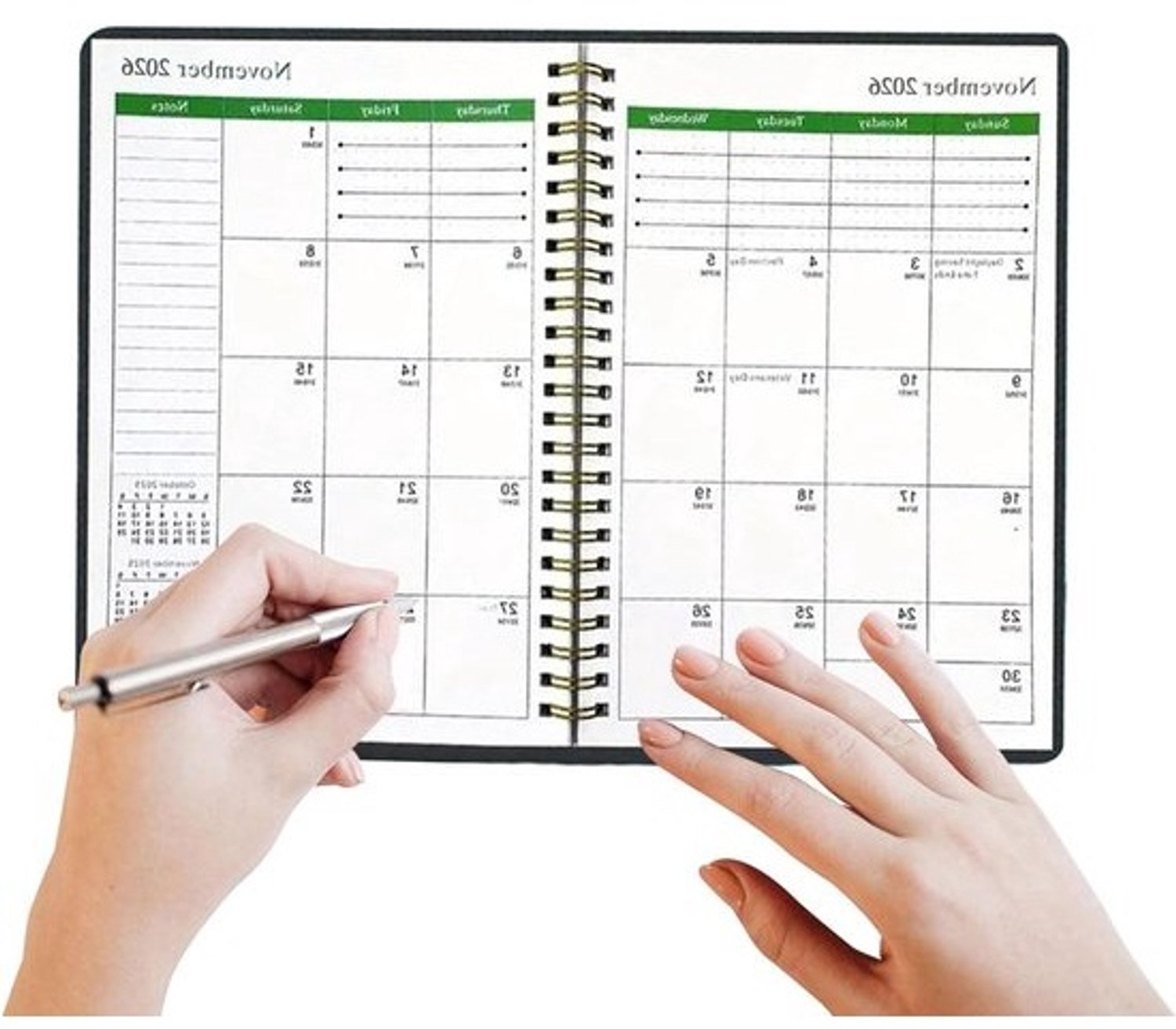 Jaarplanner 2026-2028 - Kalenderorganizer - Plannen met structuur - Tracker voor 36 maanden - 21.5 x 14.7 cm - Zwart