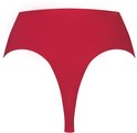 Rode high-waist string met naadloze afwerking.