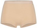 Beige Ten Cate dames shorts met een elastische tailleband en subtiel merklogo aan de voorzijde.