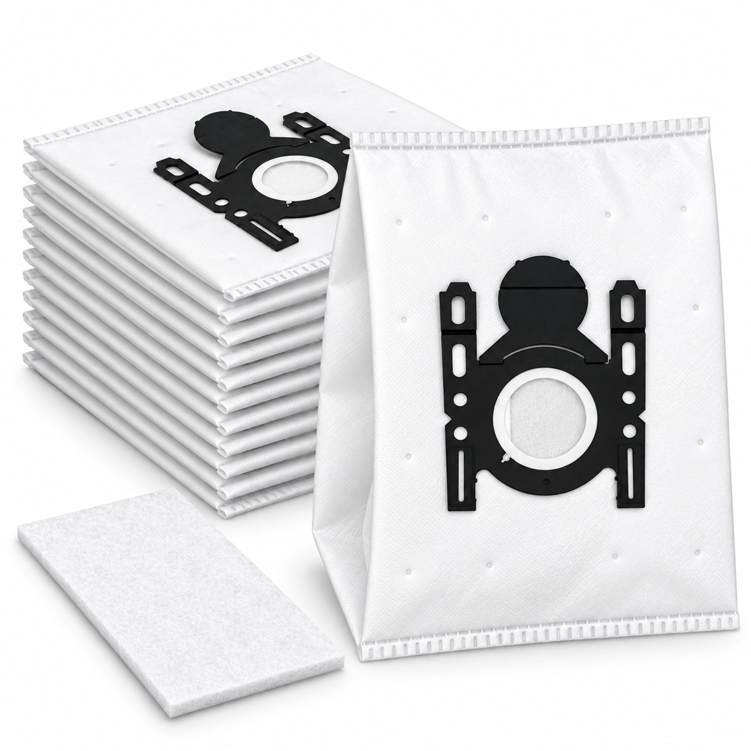 Fixem Stofzuigerzakken 30 Stuks + Knipbaar Filter, Geschikt voor Bosch MoveOn, Activa, Alpha, BBS, BGB, BGL