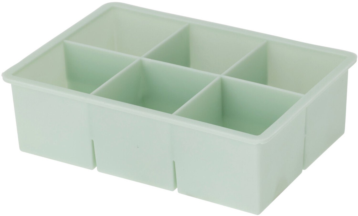 EH Excellent Houseware - IJsblokjesvorm voor 6 blokjes, 16,5 x 11,5 x 5 cm