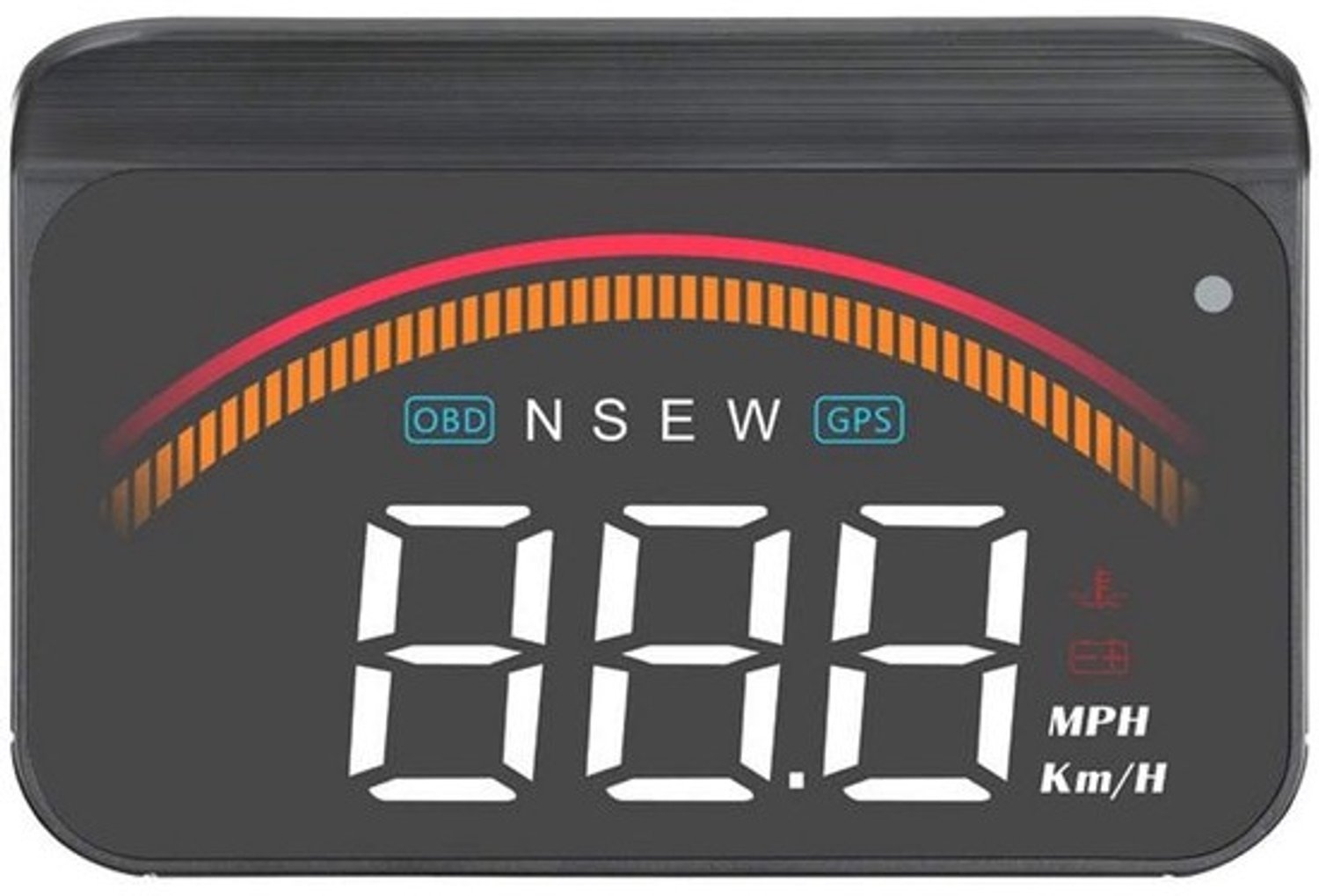 Universeel head-up display voor auto - GPS en OBD-interface - Digitale snelheidsmeter Km/h/MPH - Projectie op de voorruit