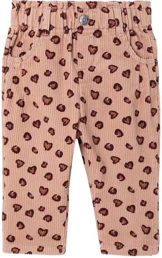 Babybroek van ribfluweel rouge