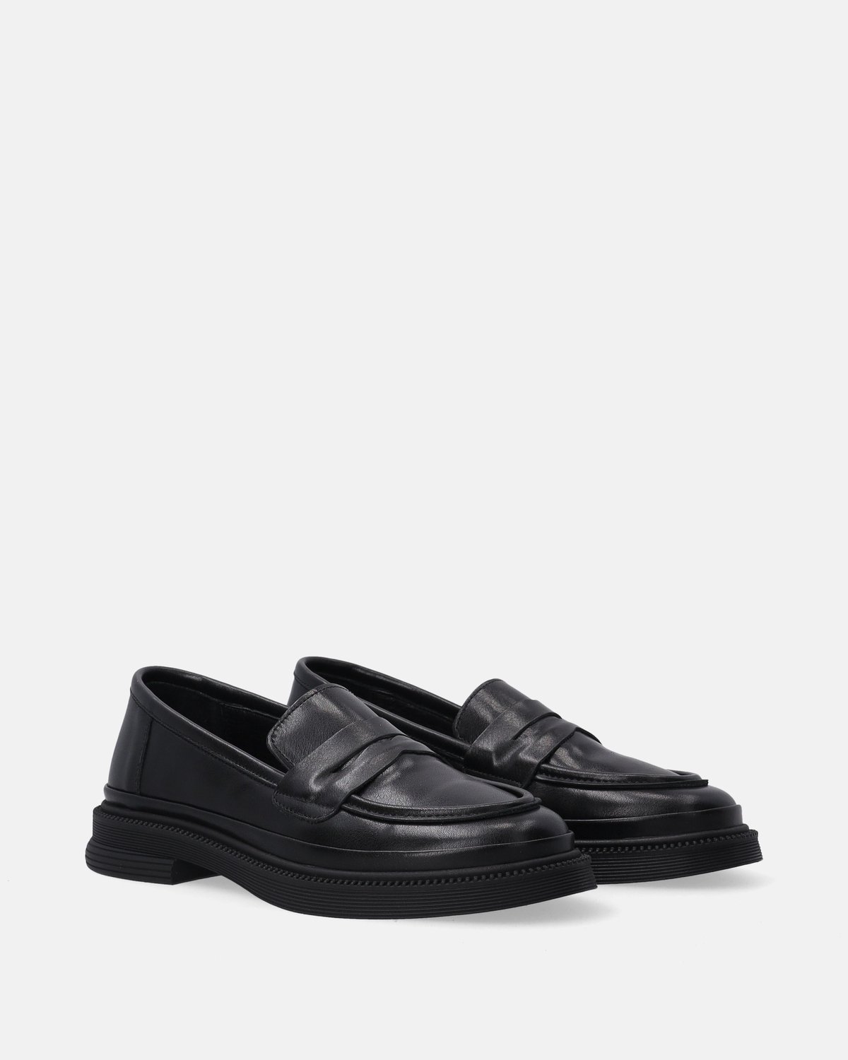 Zwarte damesmocassins - Mocassins - Stevige zool - Maat 37
