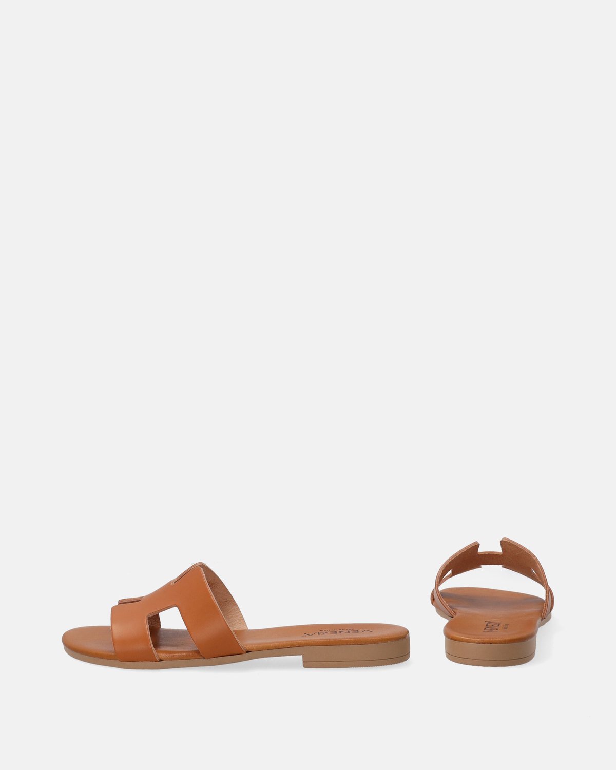 Bruine Dames Slippers - Echt Leer - Maat 37