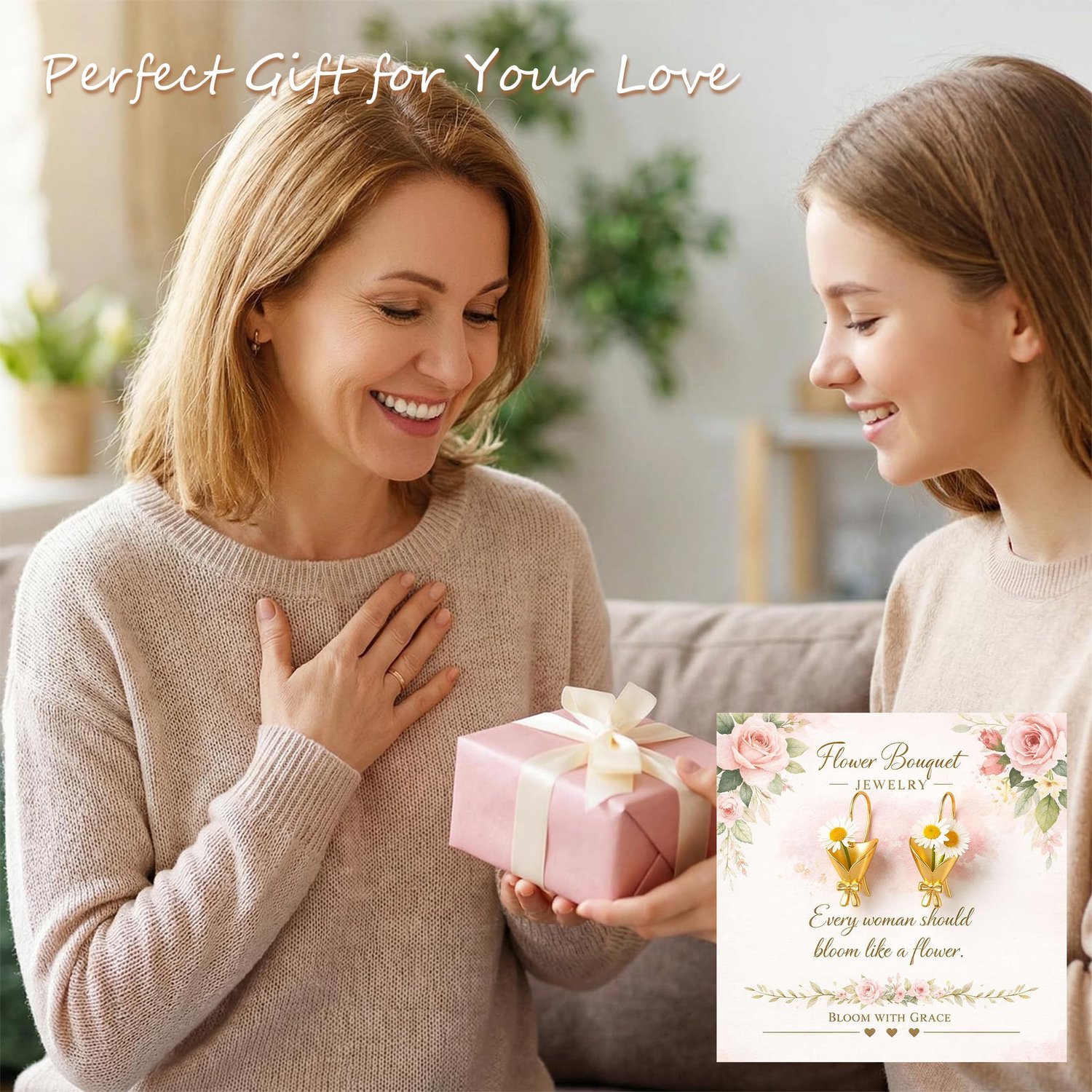 Oorbellen goud bloemen - 14K vergulde mini-vazenhanger - uniek voor echte of gedroogde bloemen - perfect als cadeau - m-winkel