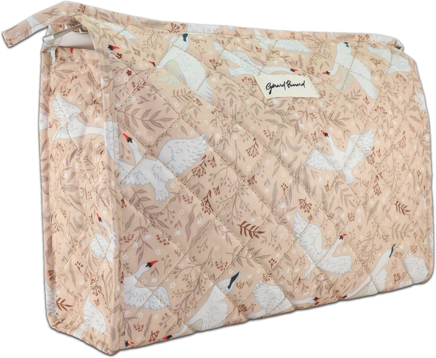 Gérard Brinard Kinder Toilettas Zwaan Beige, vliegtuig, reizen, vakantie, koffer