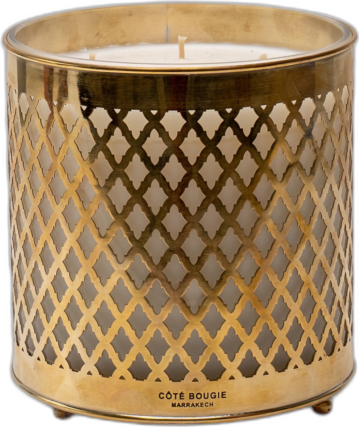 Côté Bougie geurkaars Dinanderie Merinide - Bois de Riad Goud