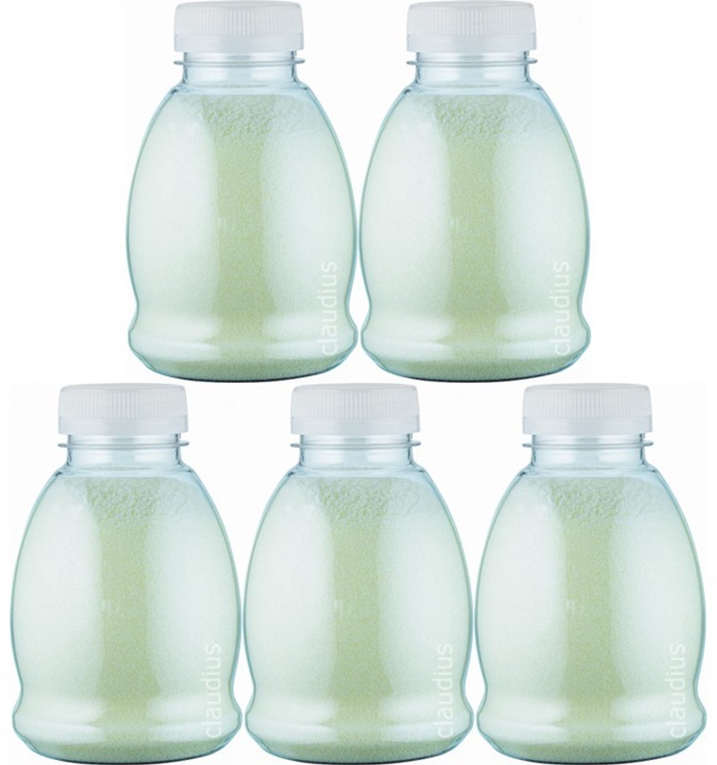 Claudius Scrubzout Zen Moment - 375 gram - Fles met transparante dop - Set van 5 stuks - Hydraterende Lichaamsscrub - Body Scrub