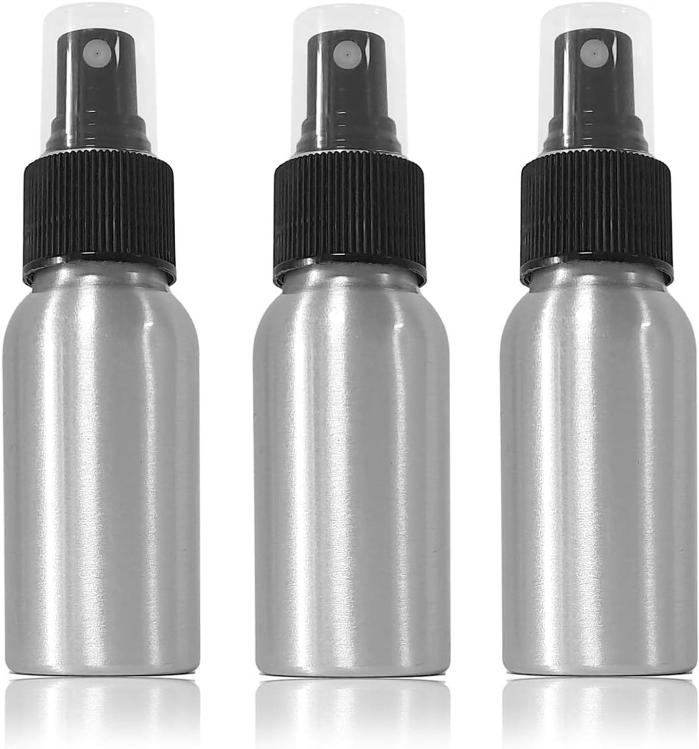 Aluminium sprayfles 50 ml - 3-delige set - navulbaar - ideaal voor onderweg - m-winkel