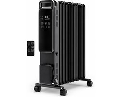 Olieradiator 2500W – Elektrische Kachel met 11 Ribben – Digitaal Touchscreen – 24-uurs Timer –…