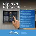 Shelly Wall Display XL met groot touchscreen voor centrale bediening van verlichting, klimaat en scènes.
