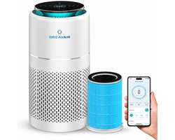 Luchtreiniger / Air Purifier – HEPA H13 – Koolstoffilter – Filtert tot 99,97% van fijne deeltjes – CADR 330 m³/u – Tot 40 m² – Tegen Pollen, Stof, Rook & Geuren – Bij Allergieën & Hooikoorts – WiFi/App