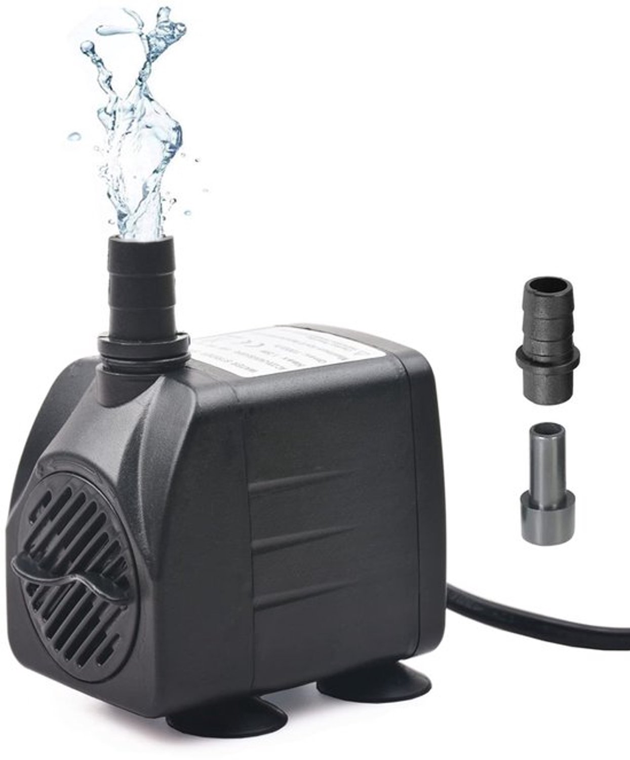 Mini Dompelbaar Waterpomp Dompelpomp voor Fontein Zwembad Tuinwater Vistank Aquarium, 15W, 1000L/H