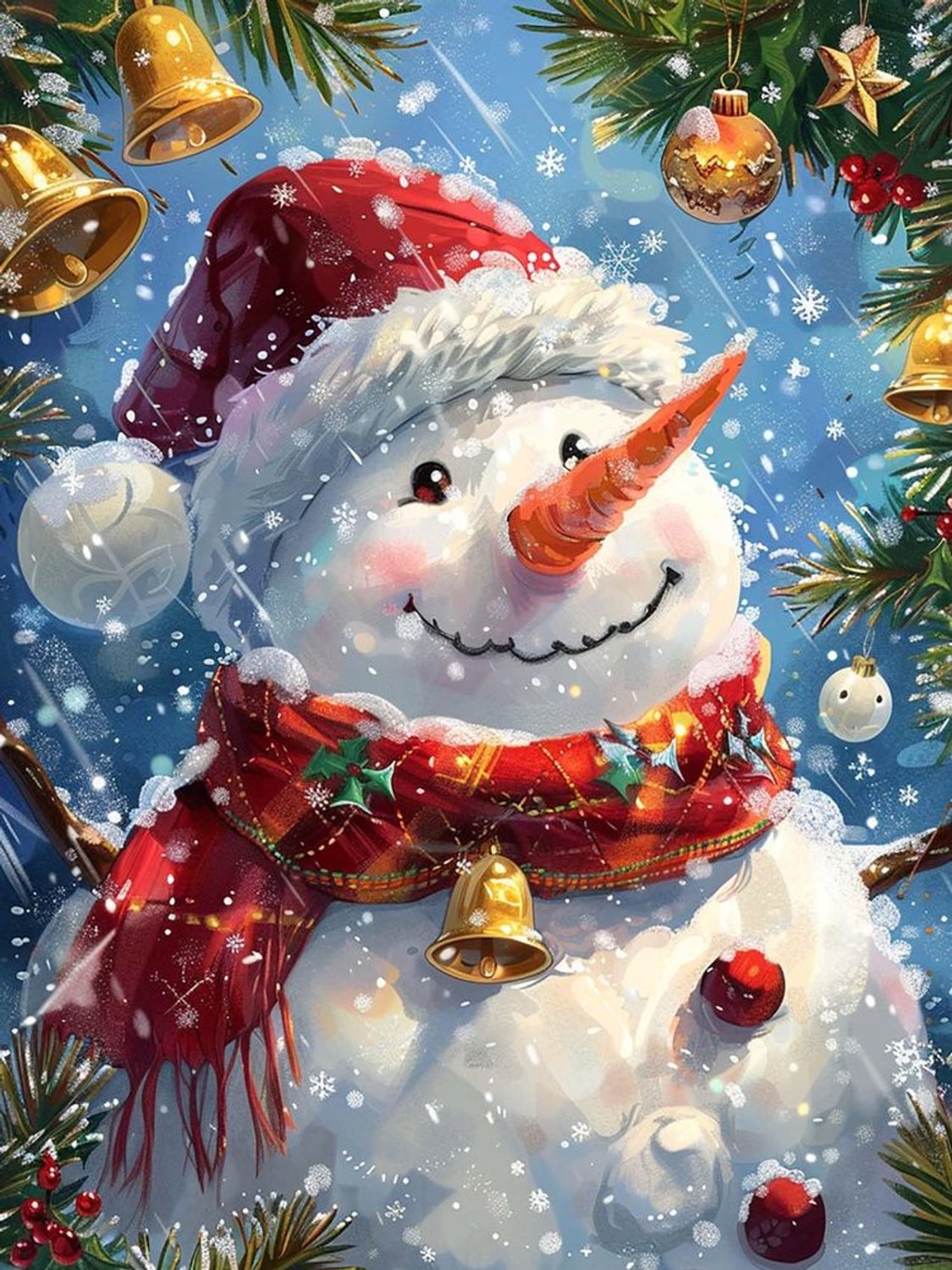 DIY Diamant Schilderen Set met Snowman Motief