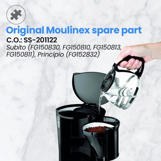 Vervangende koffiekan SS-201122, compatibel met,, 600 ml, voor 4-6 kopjes, inclusief deksel — afbeelding 3