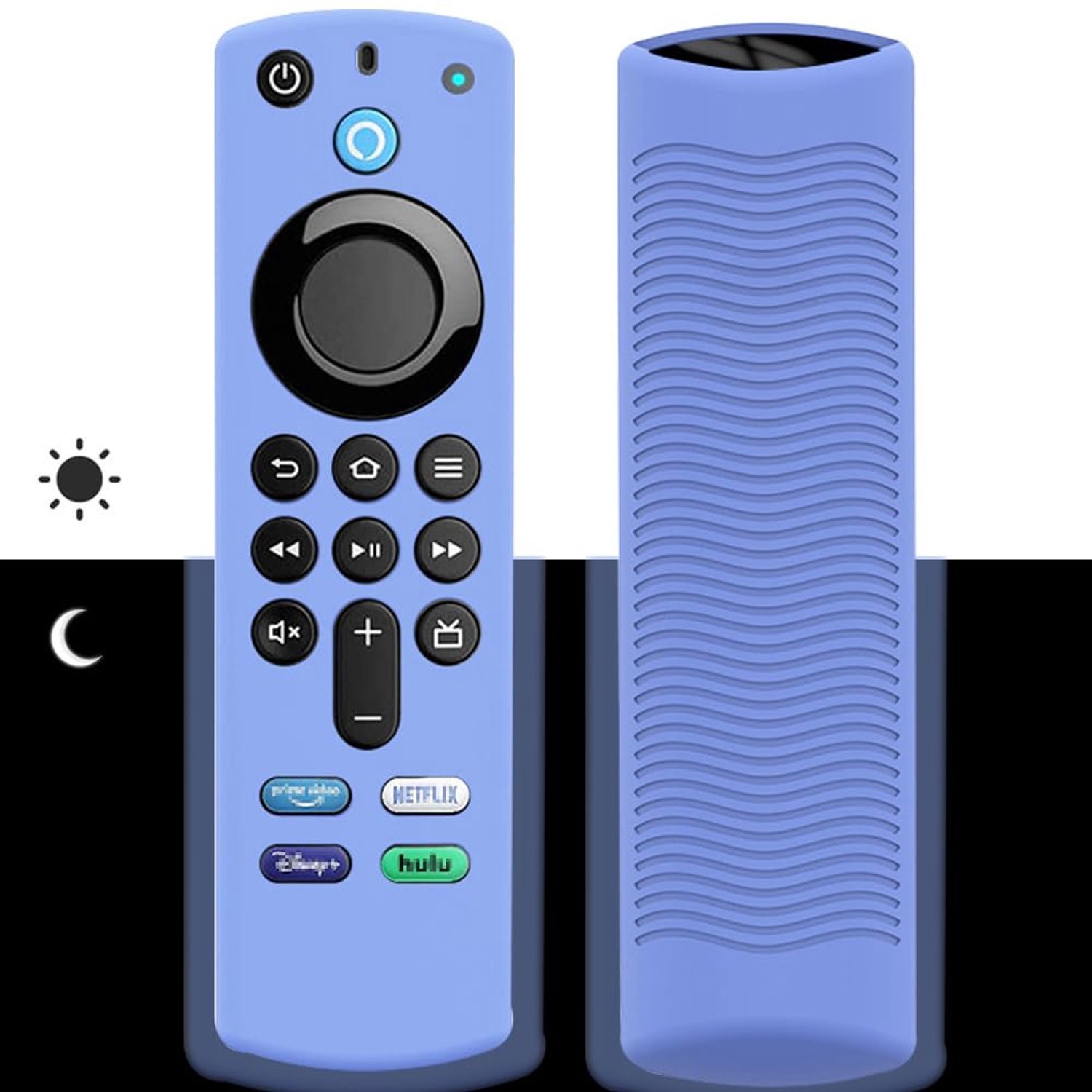 Antislip Siliconen Hoes voor Fire TV Stick 4K en Alexa Afstandsbediening
