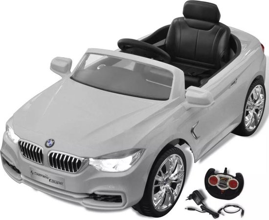 Elektrische 6V Wit met afstandsbediening BMW - Elektrische Kinderauto -... bol.com