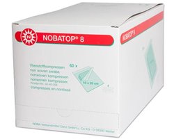 Steriele Compressen Nobatop 8 - 10x20 cm, 50 stuks