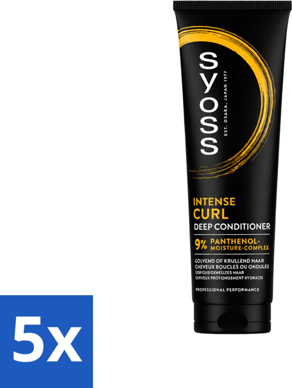 5 x Syoss - Intense Curls - Deep Conditioner - Elastische Krullen - 250 ml - Voordeelverpakking - 5 stuks