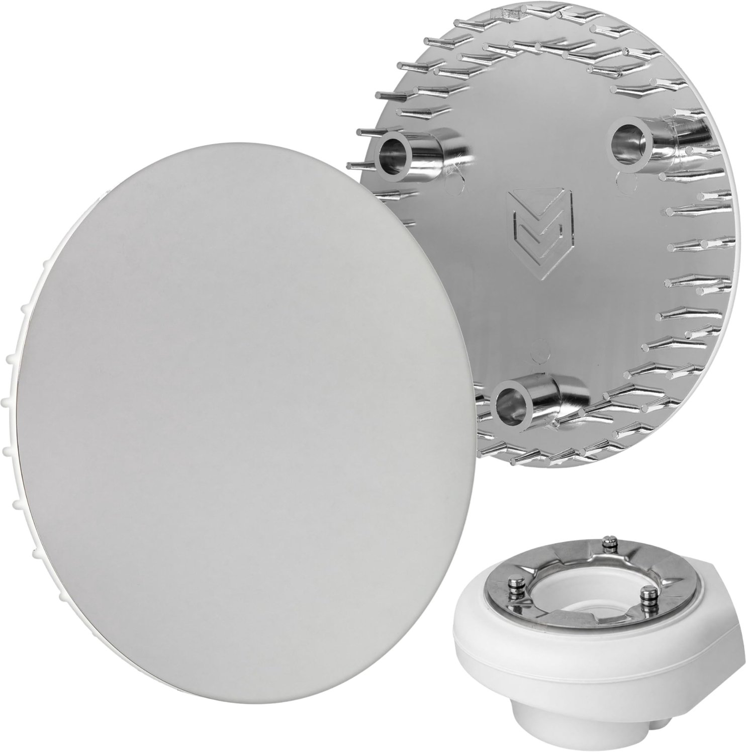 Chroom Doucheput Afdekking Ø 115mm voor Afvoer Ø 90mm