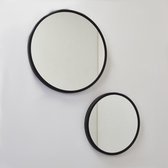 LOFT42 - Mirror - Spiegels Rond - Zwart - Set van 2 - Ø45 & Ø35