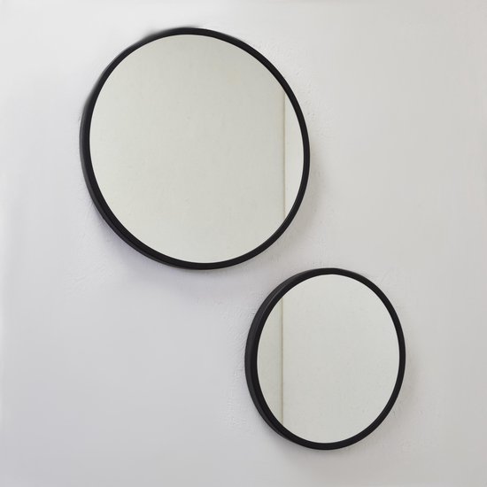 proza Gepensioneerd Ster LOFT42 - Mirror - Spiegels Rond - Zwart - Set van 2 - Ø45 & Ø35 | bol.com