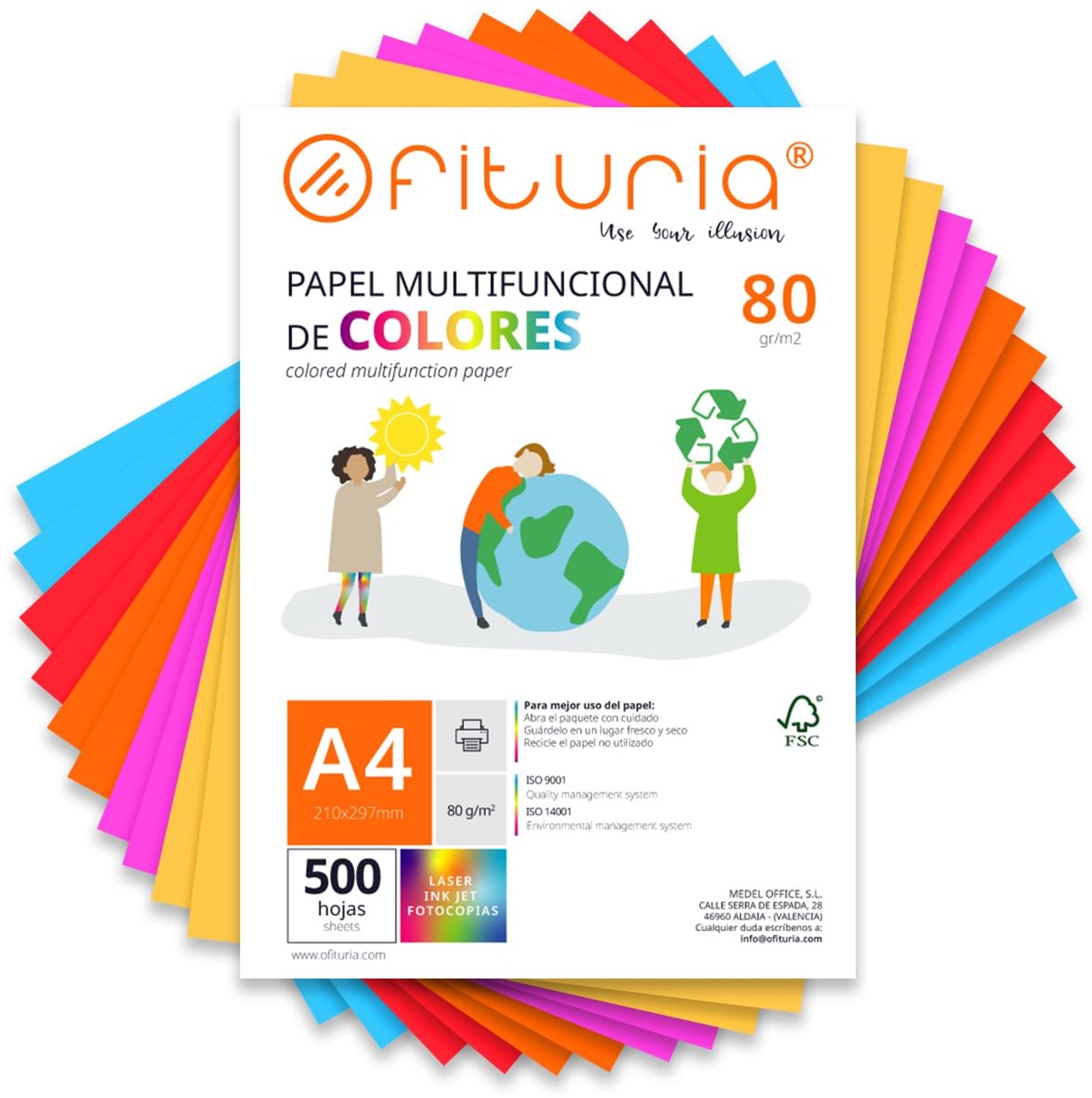 A4 Kleurrijk Papier - 500 Vellen 80 g voor Creatieve Projecten
