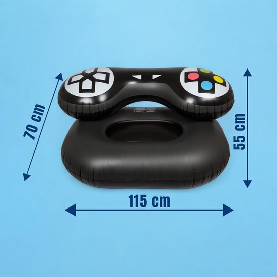 Gamingstoel Opblaasbaar - Retro Design - Ergonomisch - Hoogwaardig PVC - Comfortabele Zitgelegenheid - Afmetingen 115 x 70 x 55 cm — afbeelding 2