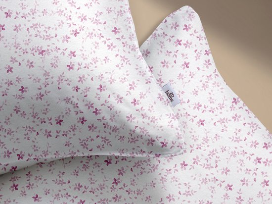 Zohome Dekbedovertrek Ludovico - Pink - Bloemen - Dekbedovertrek 240x200/220 cm - 100% Microvezel - Lits-Jumeaux van Merkloos — afbeelding 3
