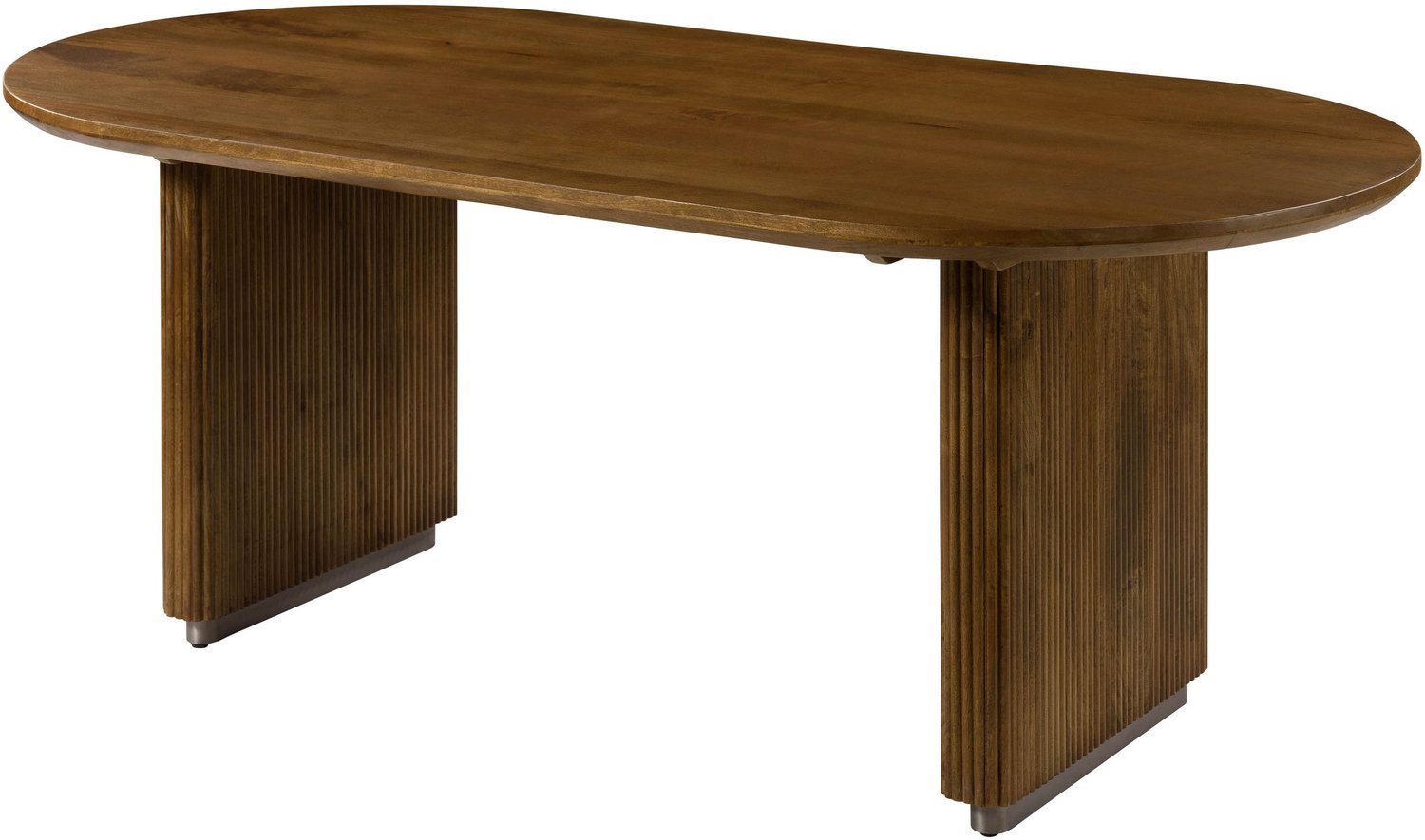 MASSIVMOEBEL24 .DE eettafel bruin massief hout deels gemonteerd BARCELONA #226