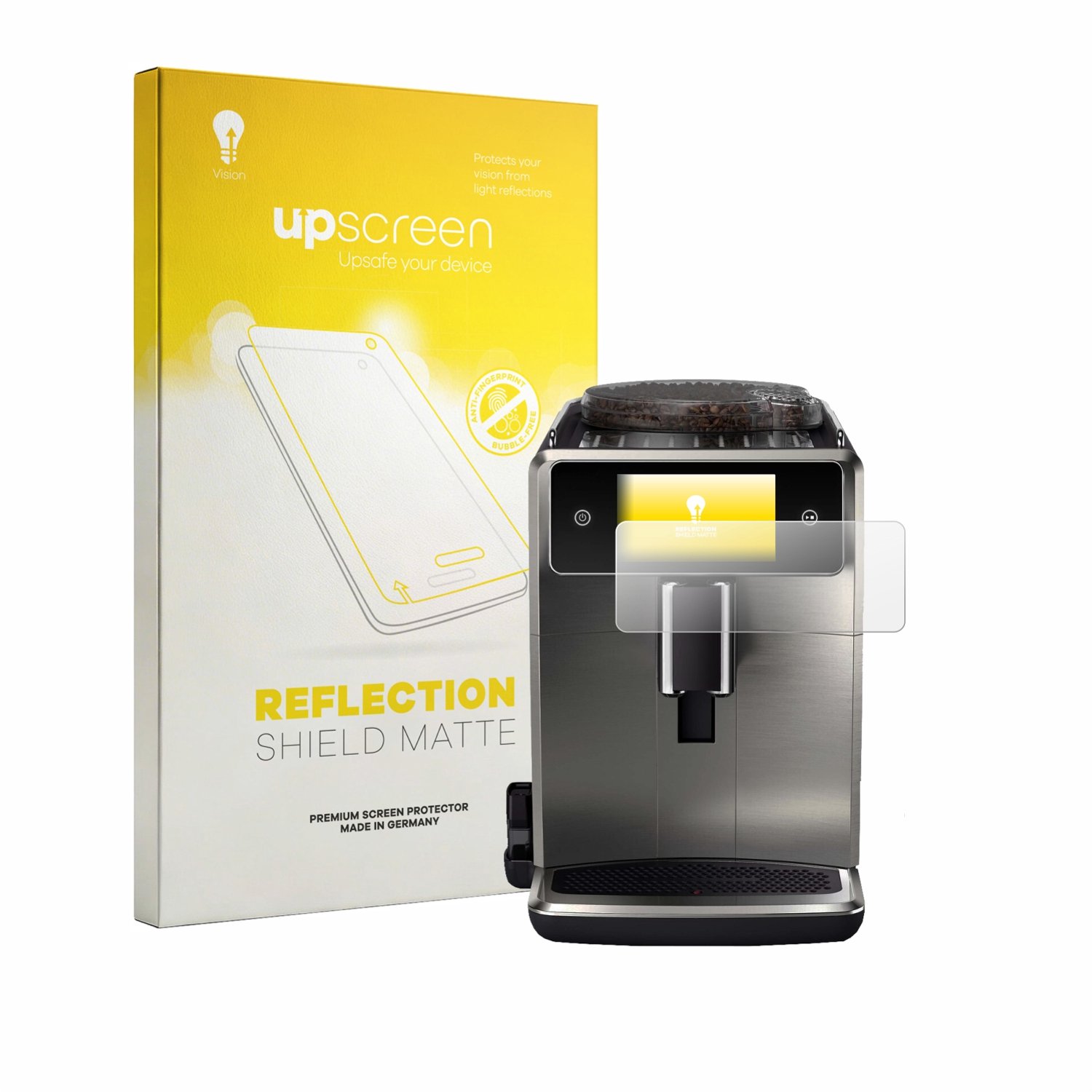 upscreen - Screenprotector voor Saeco Xelsis Deluxe - Folie Beschermfolie anti glare matte