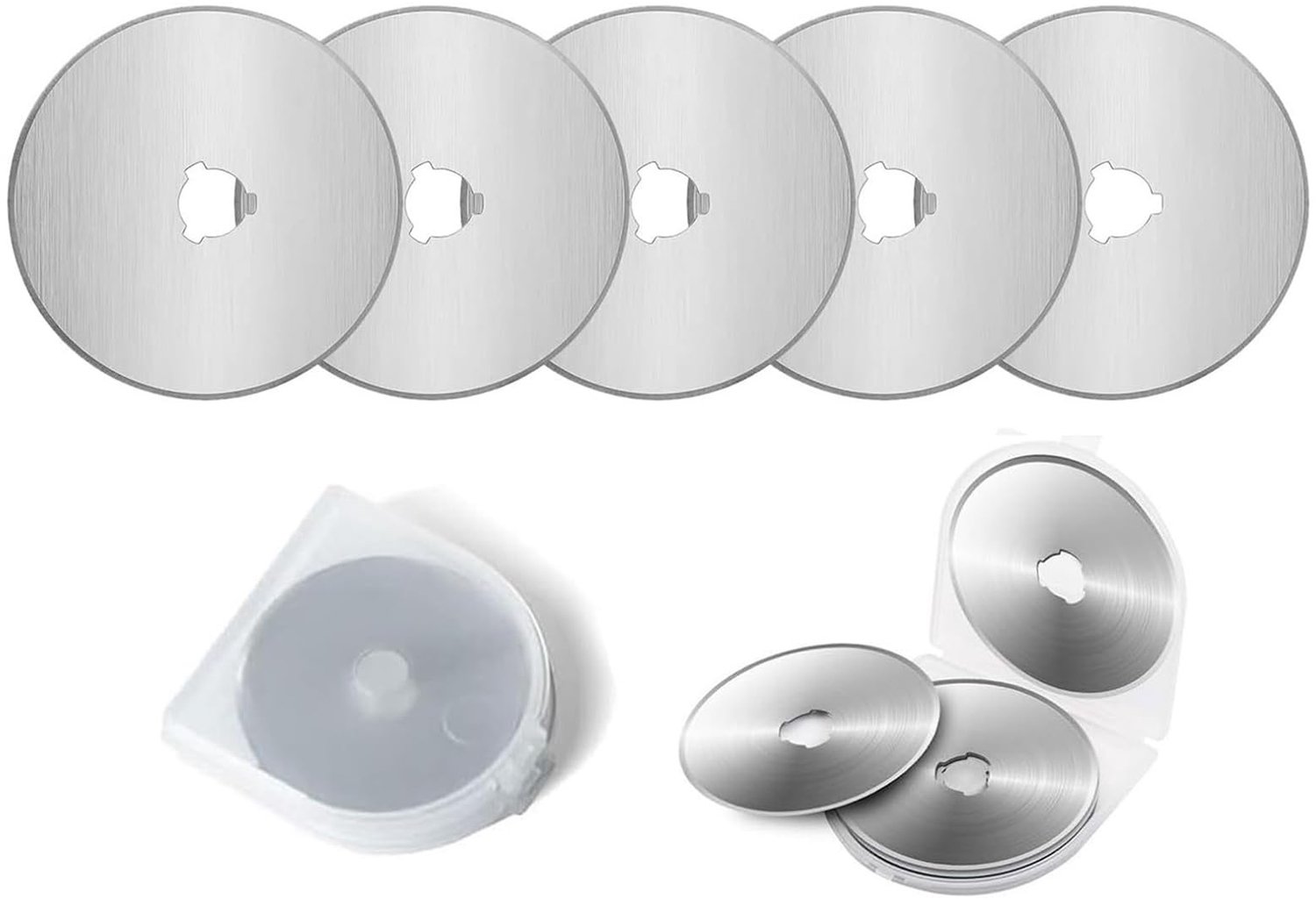 5 Stuks 45mm Rotating Cutter Blades met Opbergdoos